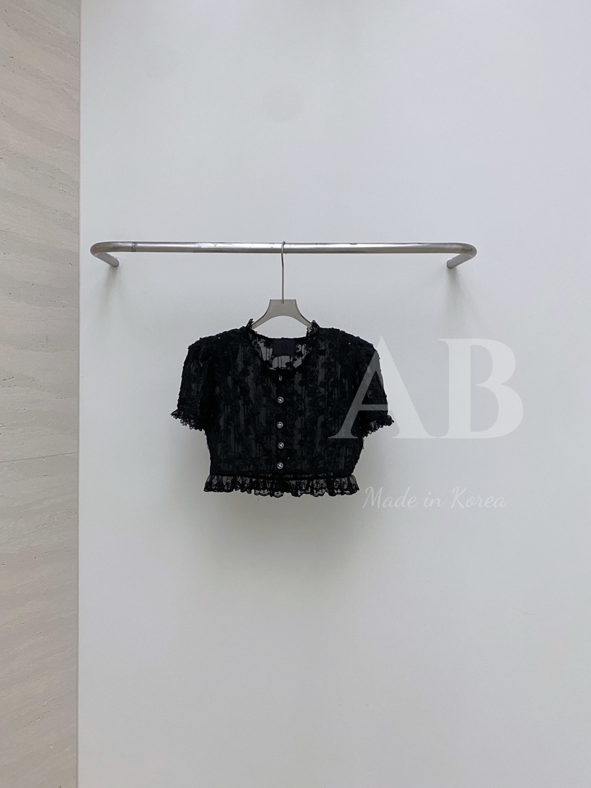AB韓國㊣直郵東大門代購女裝新品熱賣25春夏人氣襯衫蕾絲衫AB襯衫/蕾絲衫圖色3