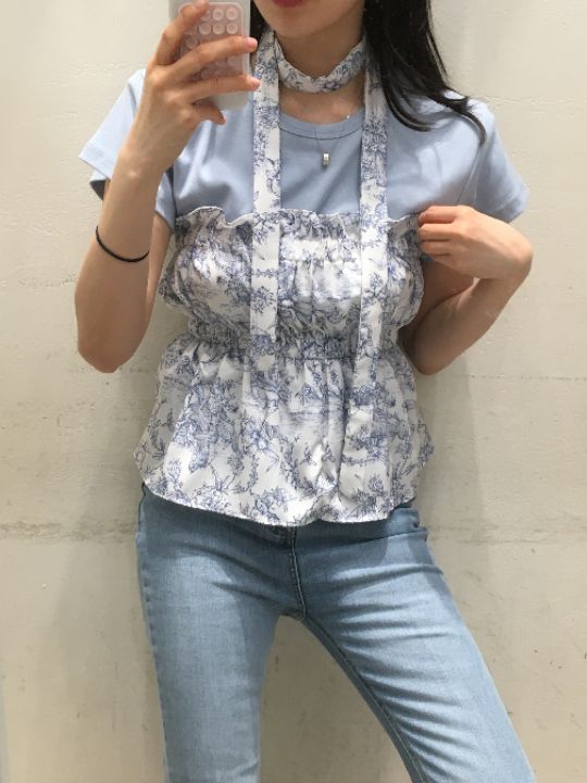 mars韓國直郵㊣女裝新款推薦25春夏時尚休閑吊帶背心含脖帶mars吊帶/背心