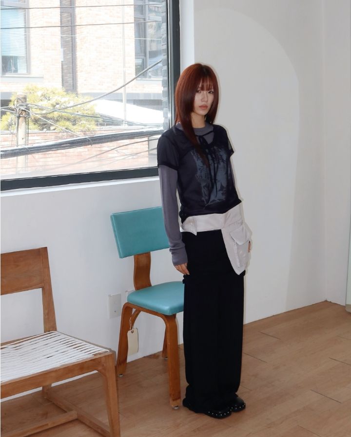 LIVE FOREVER韓國㊣直郵東大門代購女裝新款25春夏人氣裙褲LIVE FOR_EVER裙褲