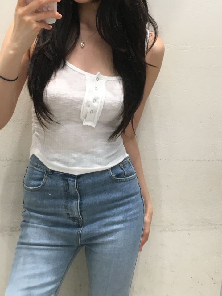 mars直郵韓國代購㊣女裝新款人氣休閑熱賣時尚25春夏吊帶背心mars吊帶/背心圖色2