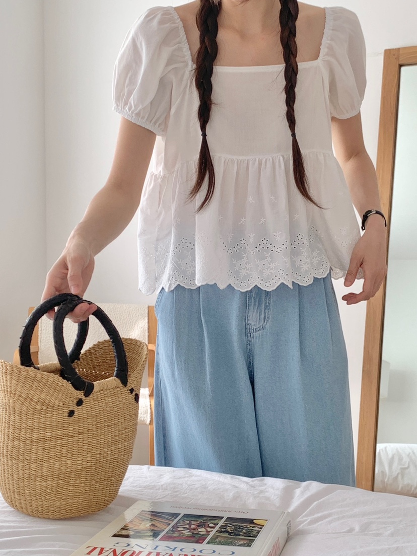 WOOD韓國㊣直郵東大門代購女裝新品休閑熱賣推薦牛仔褲纖維WOOD牛仔褲