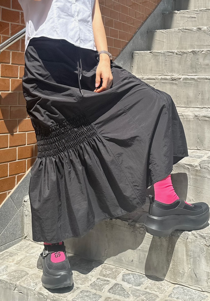 BYRING韓國直郵㊣東大門實拍女裝新款熱賣時尚推薦休閑長裙BYRING長裙