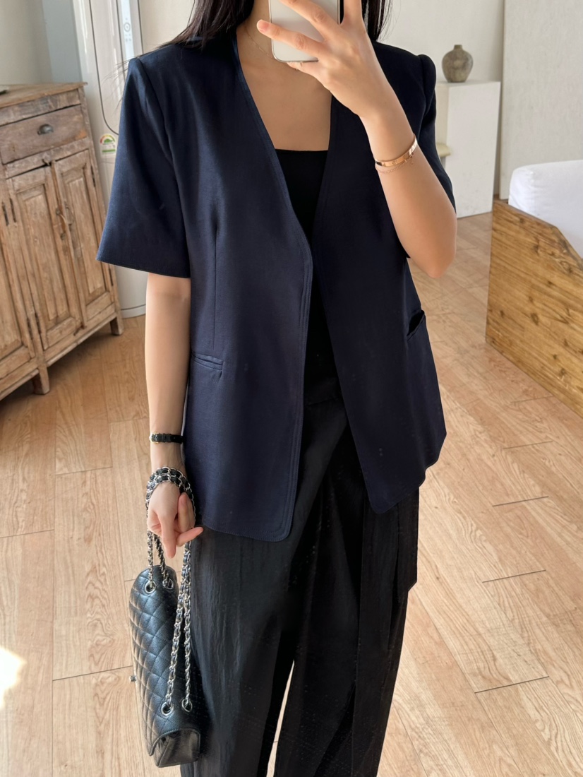 LE VASE直郵韓國代購㊣女裝新款休閑人氣熱賣25春夏時尚夾克LE VASE夾克