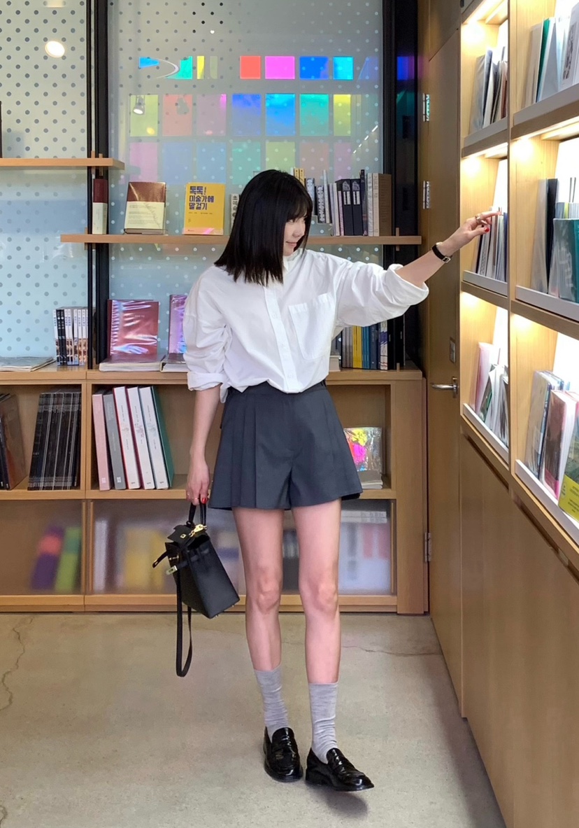 COURGETTE直郵韓國代購㊣女裝新款25春夏時尚推薦休閑熱賣短褲COURGETTE短褲