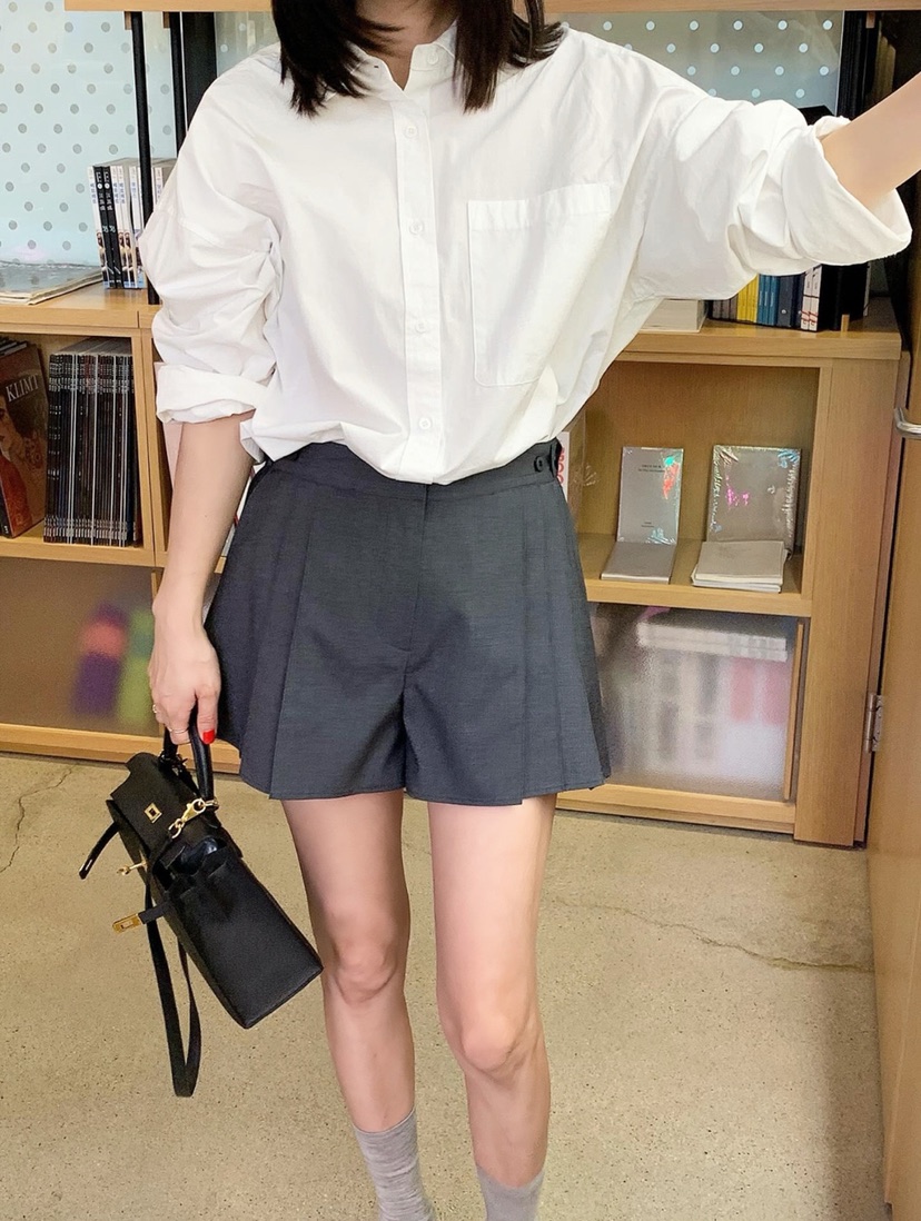 COURGETTE直郵韓國代購㊣女裝新款25春夏時尚推薦休閑熱賣短褲COURGETTE短褲