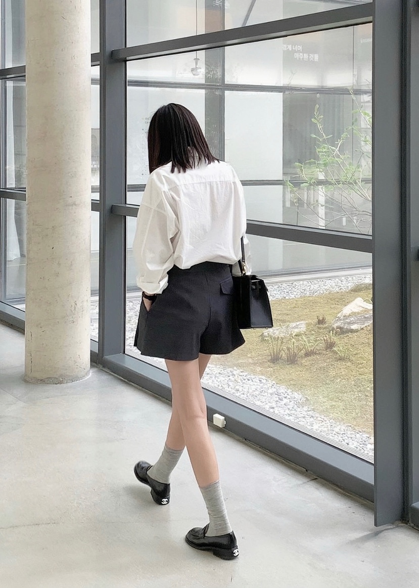 COURGETTE直郵韓國代購㊣女裝新款25春夏時尚推薦休閑熱賣短褲COURGETTE短褲