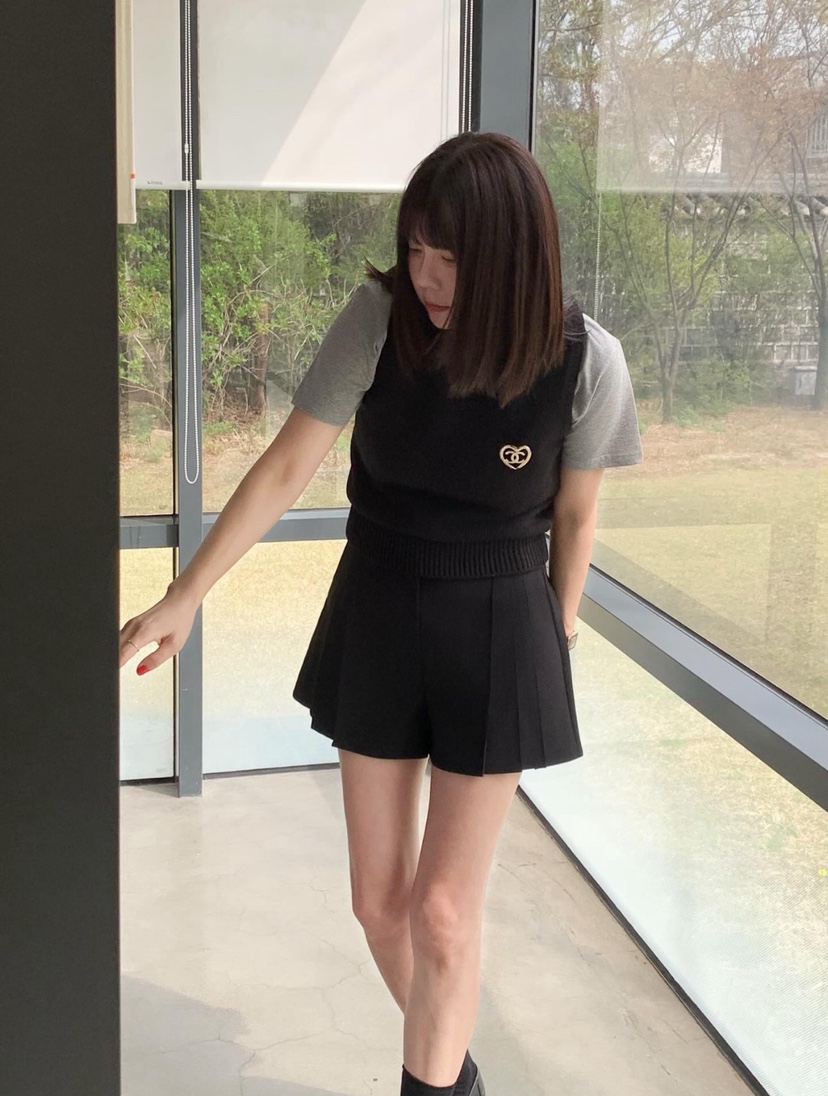 COURGETTE直郵韓國代購㊣女裝新款25春夏時尚推薦休閑熱賣短褲COURGETTE短褲