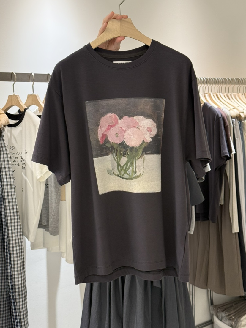 MONE-A韓國㊣直郵東大門代購女裝新品熱賣25春夏人氣時尚T恤MONE-AT恤圖色3