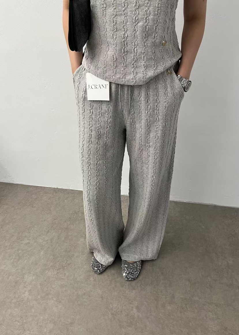 J CRANE-A直郵韓國代購㊣女裝新款熱賣時尚人氣休閑褲荷葉邊J CRANE休閑褲