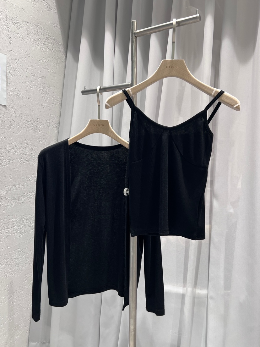 CLOTH韓國直郵㊣東大門實拍女裝新款休閑人氣熱賣套裝套裝開衫CLOTH套裝圖色2