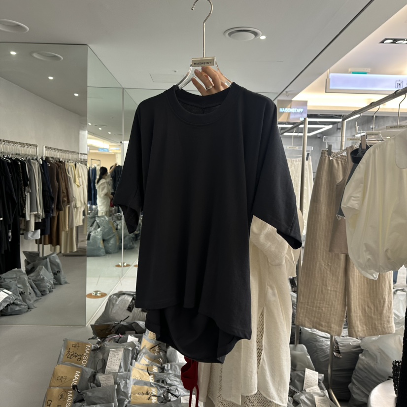 DOUBLE STANDARD/LE SMOKING/MAISONSTAFF韓國直郵㊣東大門實拍女裝新品熱賣T恤MAISONSTAFF/DOUBLE STANDARDT恤圖色3