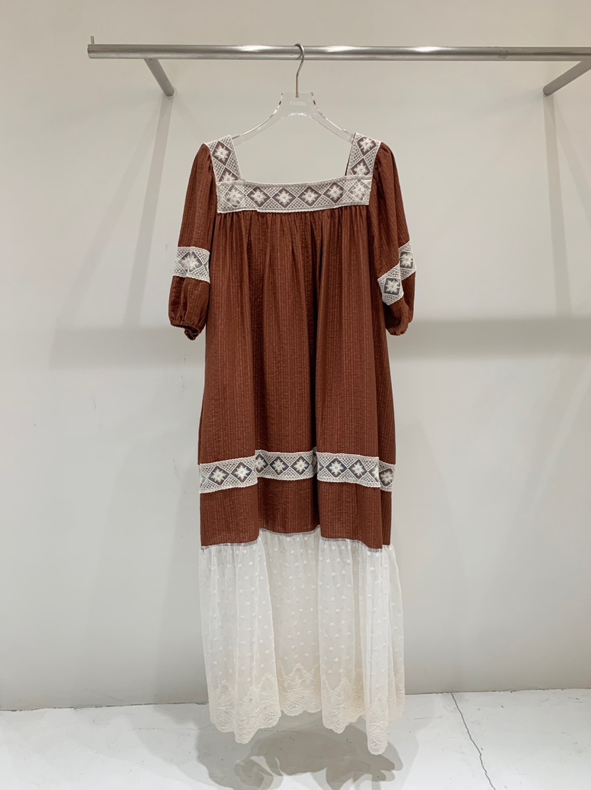FABRIC直郵韓國代購㊣女裝新款熱賣休閑推薦25春夏人氣連衣裙FABRIC連衣裙圖色2