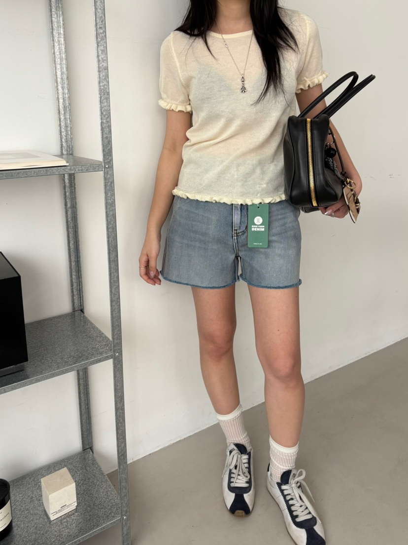 Verbena直郵韓國代購㊣女裝新品推薦時尚人氣25春夏休閑短褲Verbena短褲