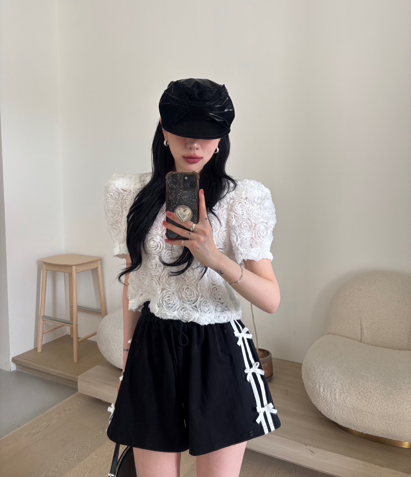 AMUSE SEOUL韓國直郵㊣東大門實拍女裝新品熱賣短褲蝴蝶結AMUSE SEOUL短褲