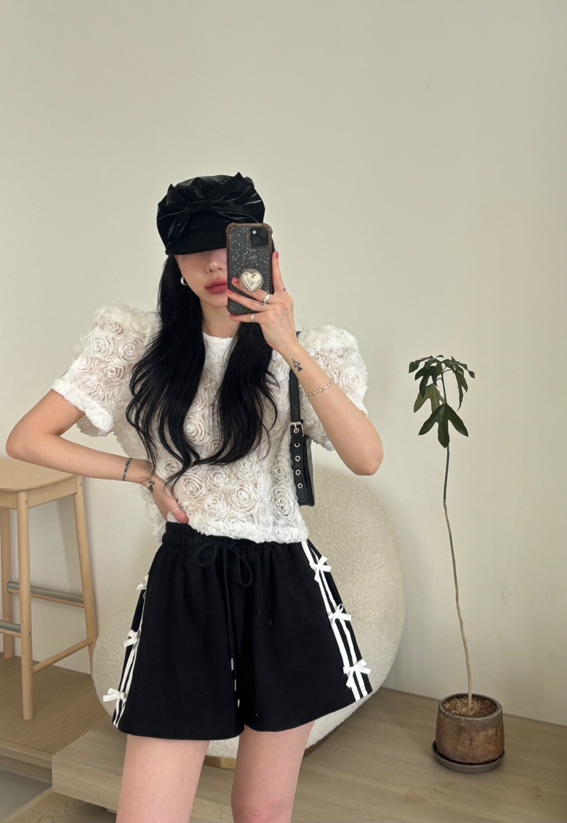 AMUSE SEOUL韓國直郵㊣東大門實拍女裝新品熱賣短褲蝴蝶結AMUSE SEOUL短褲