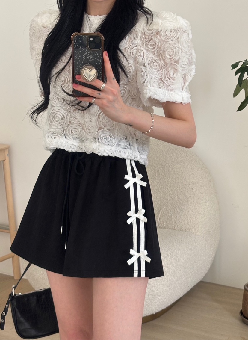 AMUSE SEOUL韓國直郵㊣東大門實拍女裝新品熱賣短褲蝴蝶結AMUSE SEOUL短褲
