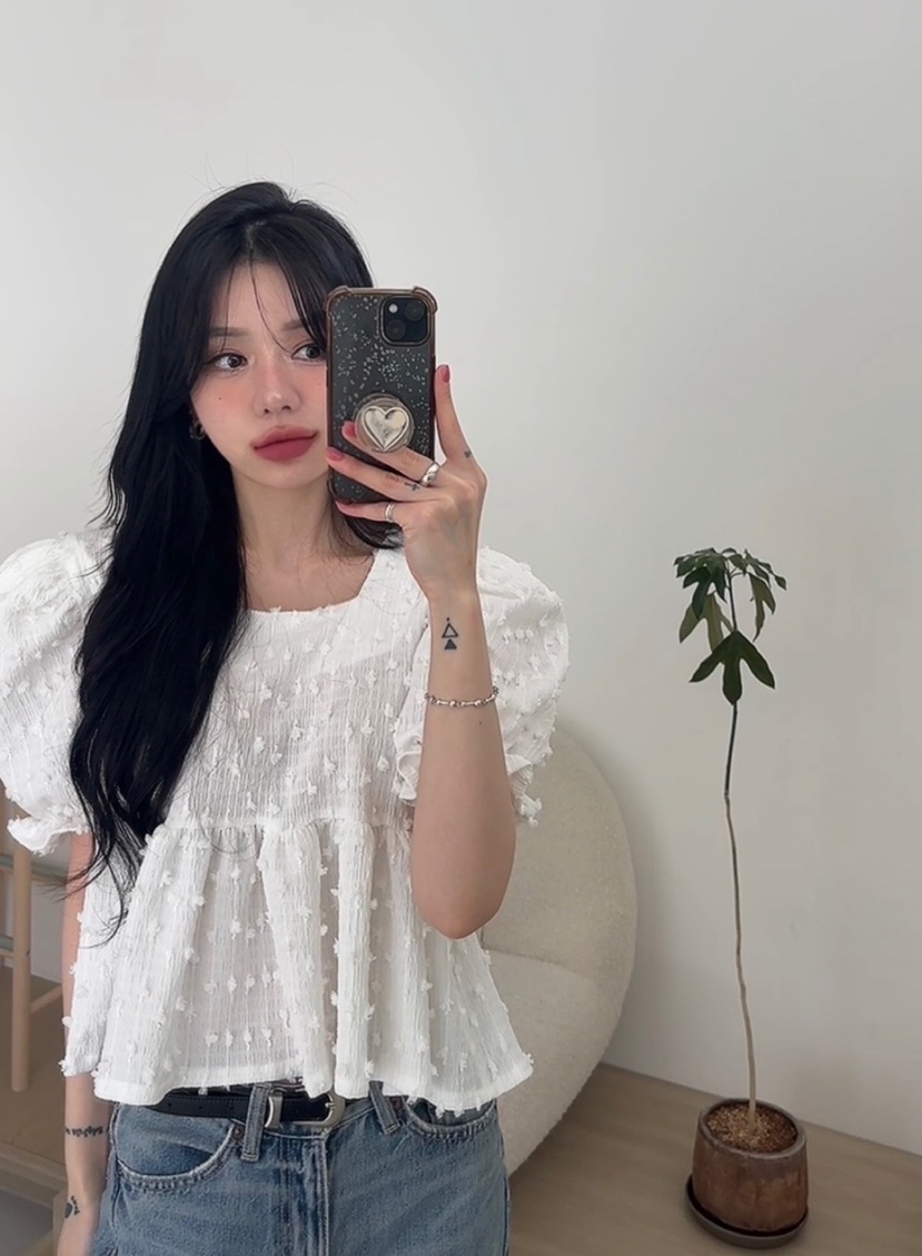 AMUSE SEOUL韓國直郵㊣女裝新品熱賣人氣時尚休閑襯衫蕾絲衫AMUSE SEOUL襯衫/蕾絲衫
