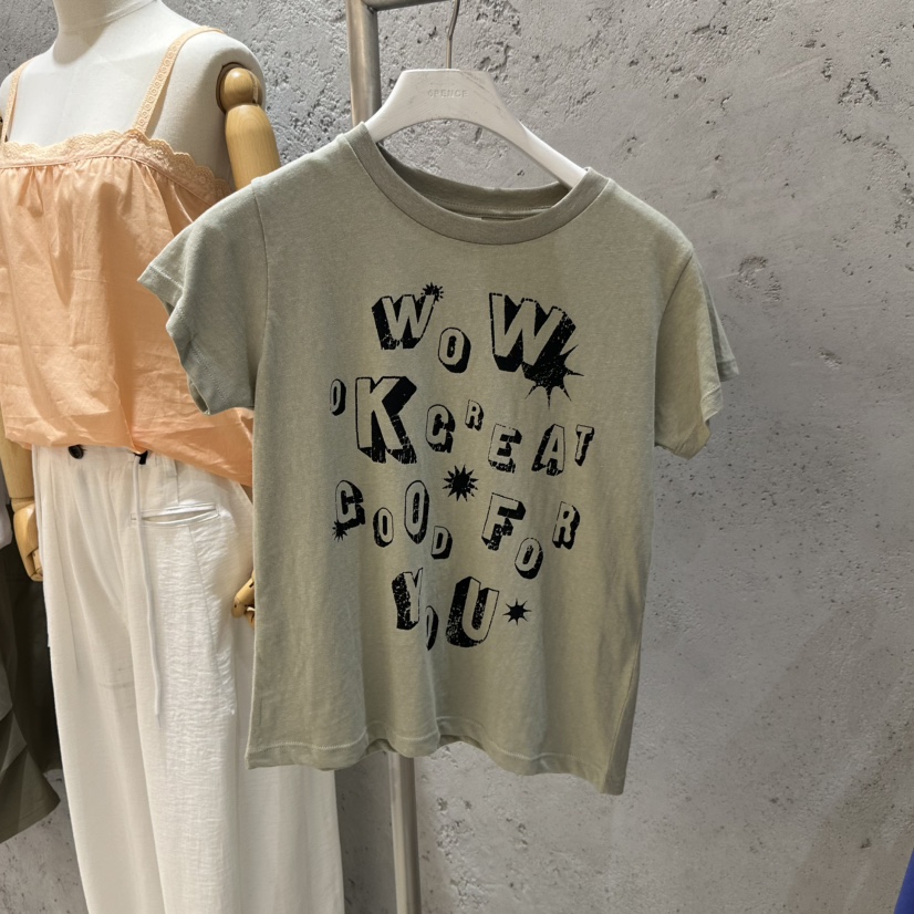 6PENCE-P韓國直郵㊣女裝新款25春夏人氣時尚休閑推薦熱賣T恤6PENCE-PT恤圖色4