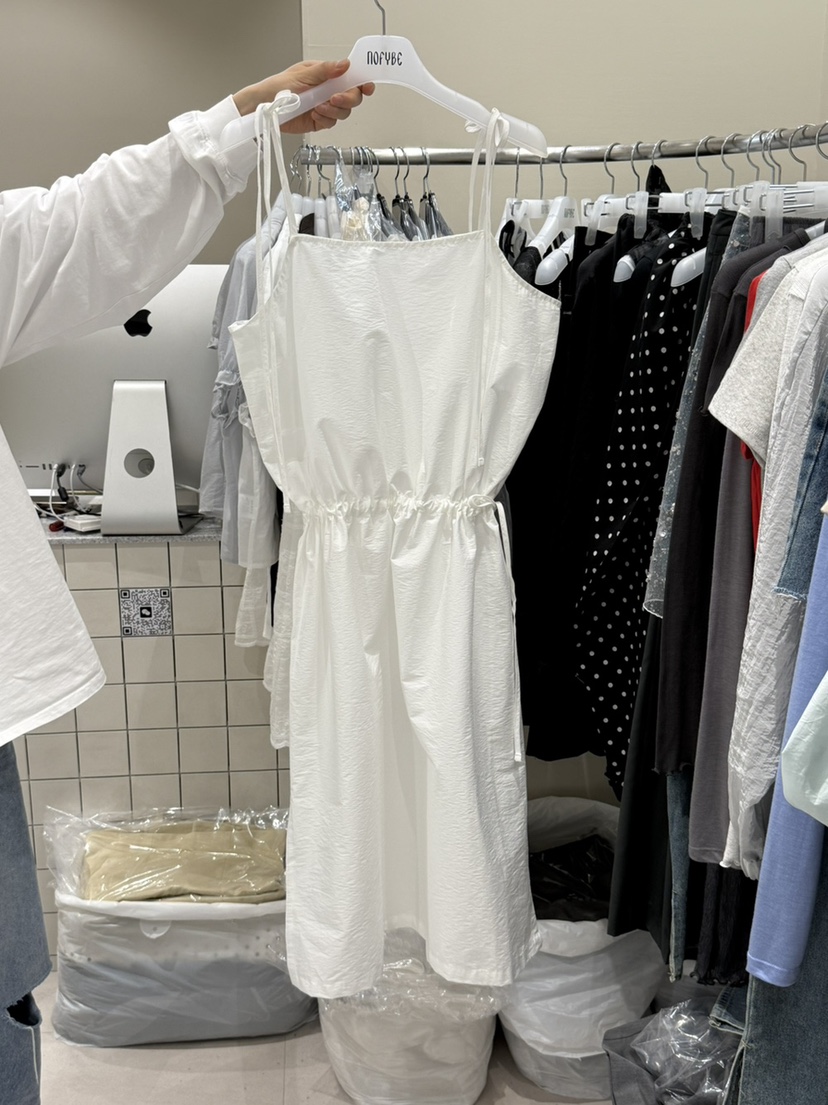 NOFYBE韓國㊣直郵東大門代購女裝新品休閑時尚推薦連衣裙綁帶NOFYBE連衣裙圖色1