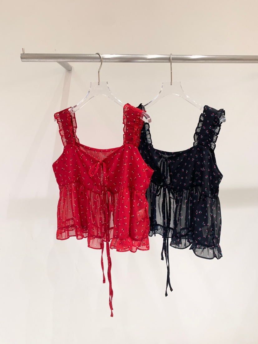 FABRIC韓國直郵㊣東大門實拍女裝新品休閑時尚熱賣吊帶背心FABRIC吊帶/背心