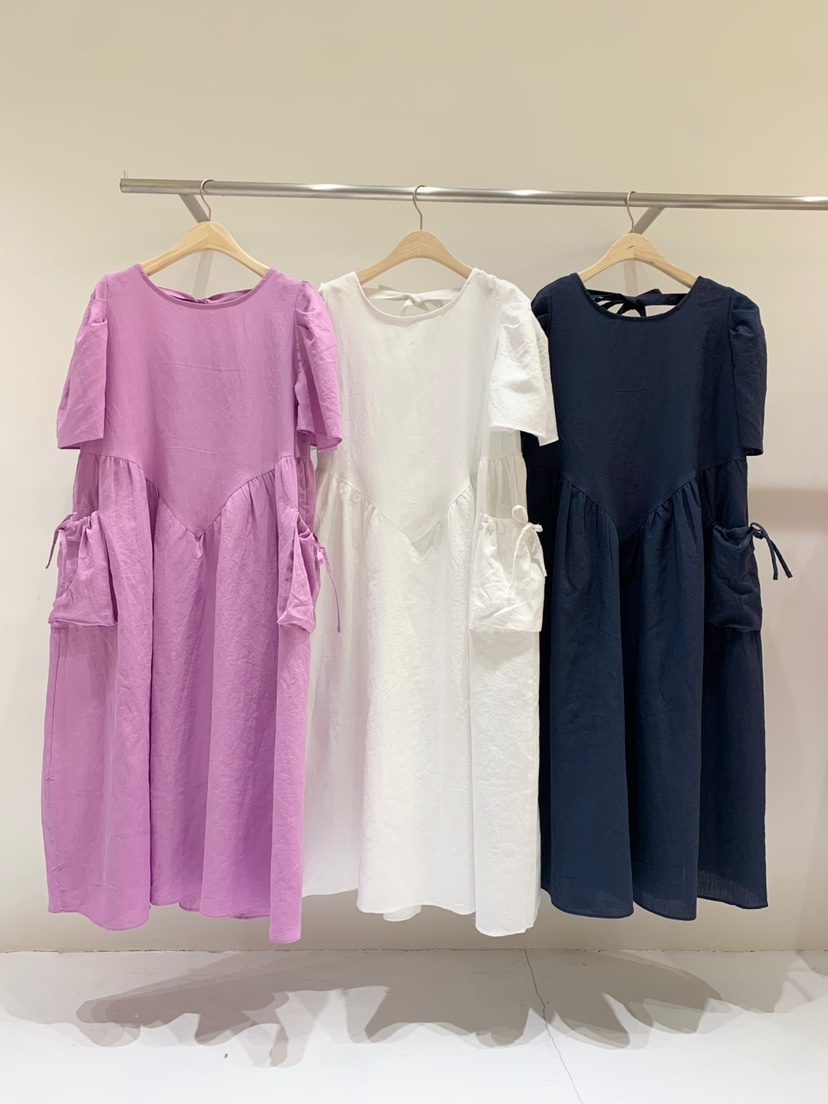 FABRIC直郵韓國代購㊣女裝新品推薦休閑25春夏熱賣連衣裙亞麻FABRIC連衣裙