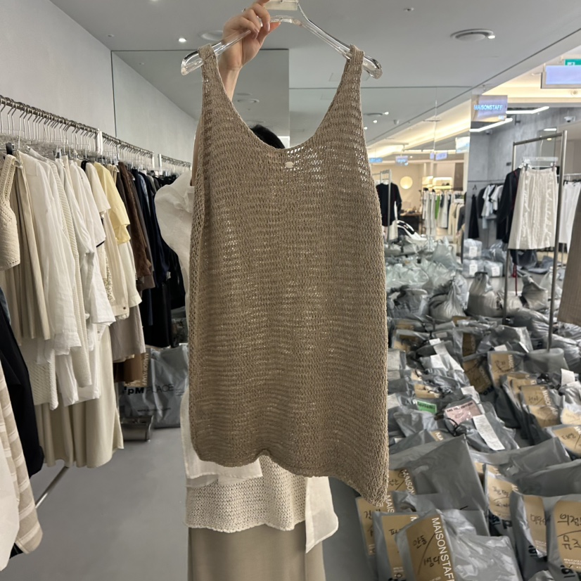 DOUBLE STANDARD/LE SMOKING/MAISONSTAFF直郵韓國代購㊣女裝新款推薦吊帶背心MAISONSTAFF吊帶/背心