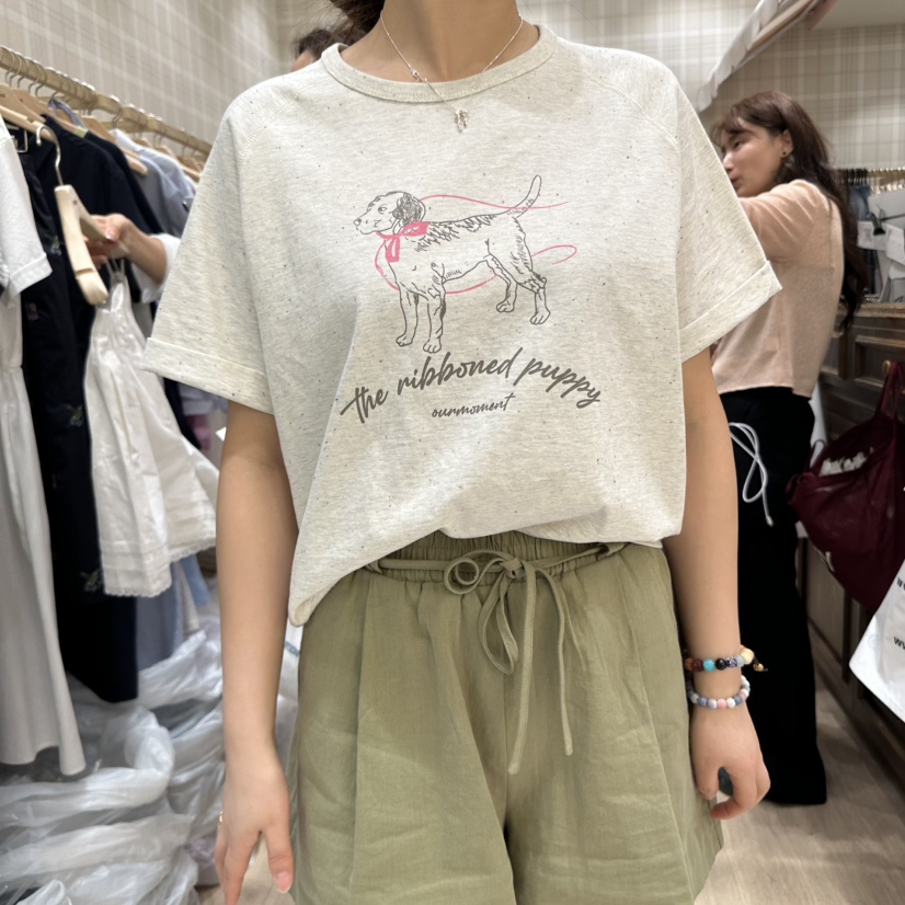 OURMOMENT直郵韓國代購㊣女裝新款休閑25春夏熱賣時尚人氣T恤OURMOMENTT恤