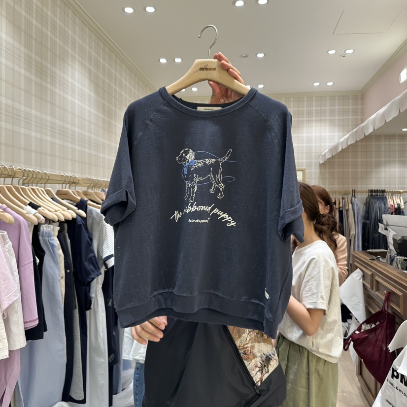 OURMOMENT直郵韓國代購㊣女裝新款休閑25春夏熱賣時尚人氣T恤OURMOMENTT恤圖色3