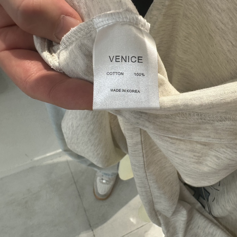 VENICE韓國直郵㊣女裝新款熱賣休閑人氣時尚推薦25春夏T恤鴨VENICET恤