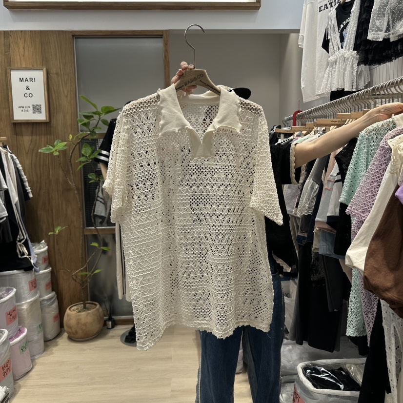 MARI CO韓國直郵㊣女裝新品熱賣25春夏人氣推薦襯衫蕾絲衫MARI CO襯衫/蕾絲衫圖色2