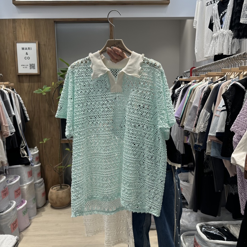 MARI CO韓國直郵㊣女裝新品熱賣25春夏人氣推薦襯衫蕾絲衫MARI CO襯衫/蕾絲衫圖色3