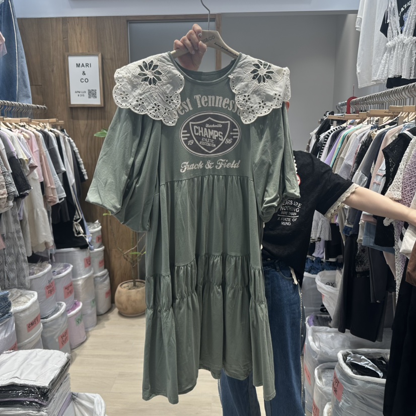 MARI CO韓國直郵㊣東大門實拍女裝新品休閑時尚25春夏連衣裙MARI CO連衣裙圖色2