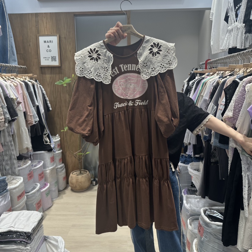 MARI CO韓國直郵㊣東大門實拍女裝新品休閑時尚25春夏連衣裙MARI CO連衣裙圖色3