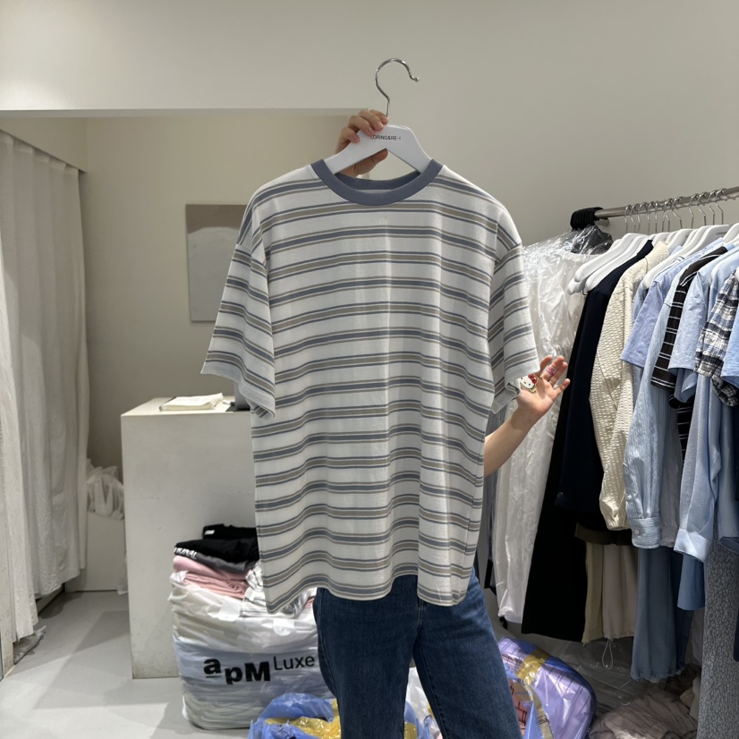 LORING RE I韓國直郵㊣女裝新品25春夏推薦時尚人氣熱賣T恤LORING RE-I/BARET恤圖色3