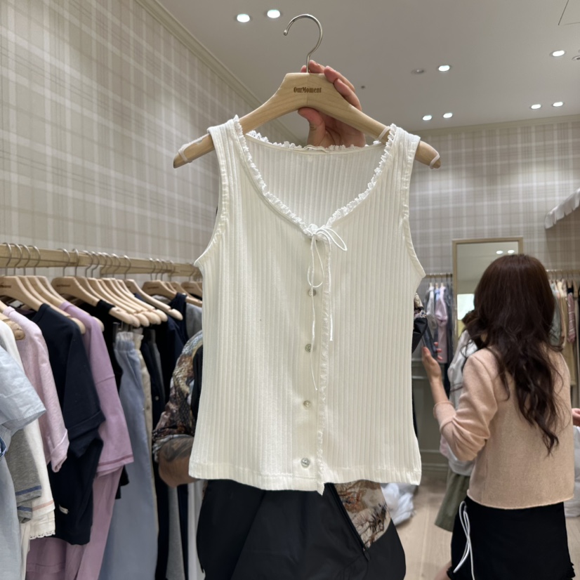 OURMOMENT韓國直郵㊣東大門實拍女裝新品推薦休閑時尚吊帶背心OURMOMENT吊帶/背心