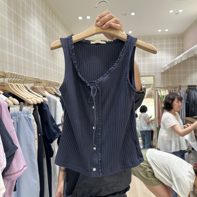 OURMOMENT韓國直郵㊣東大門實拍女裝新品推薦休閑時尚吊帶背心OURMOMENT吊帶/背心圖色4