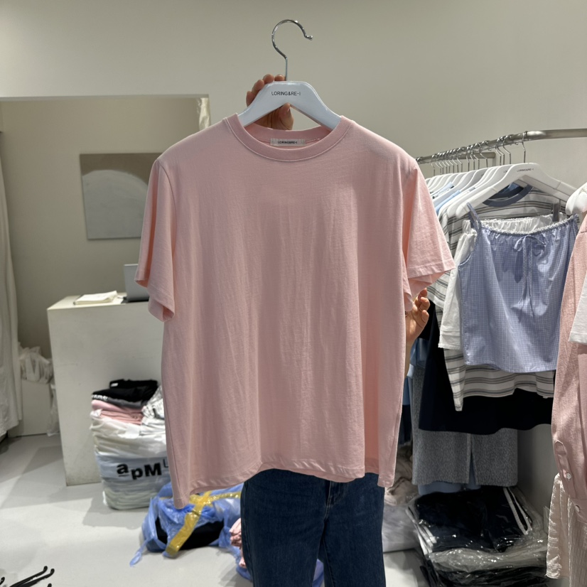 LORING RE I韓國㊣直郵東大門代購女裝新品熱賣休閑人氣T恤LORING RE-I/BARET恤圖色2