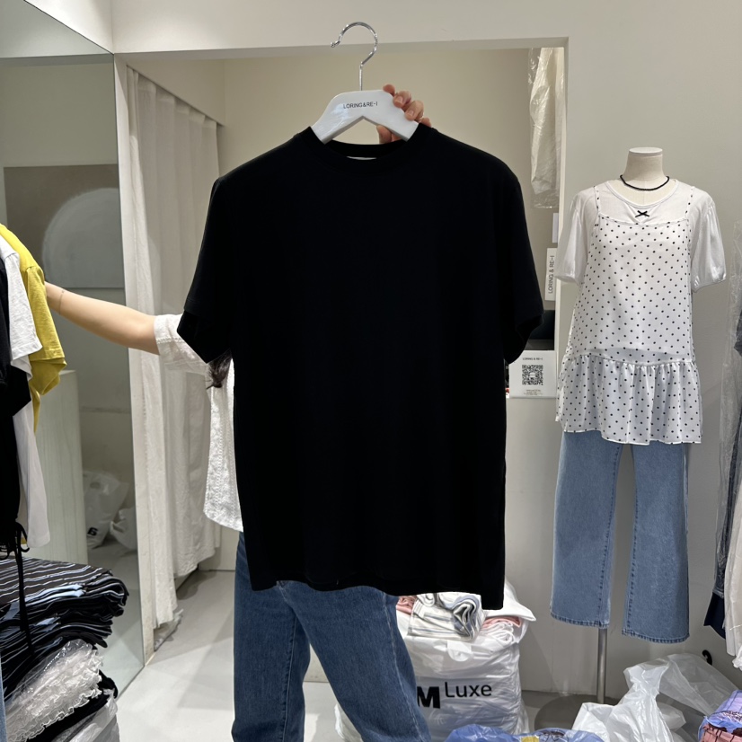 LORING RE I韓國㊣直郵東大門代購女裝新品熱賣休閑人氣T恤LORING RE-I/BARET恤圖色5