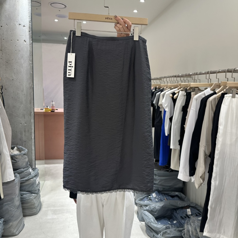 PITA韓國㊣直郵東大門代購女裝新品熱賣推薦人氣25春夏長裙蕾絲THE VERLIN/piTa長裙圖色2