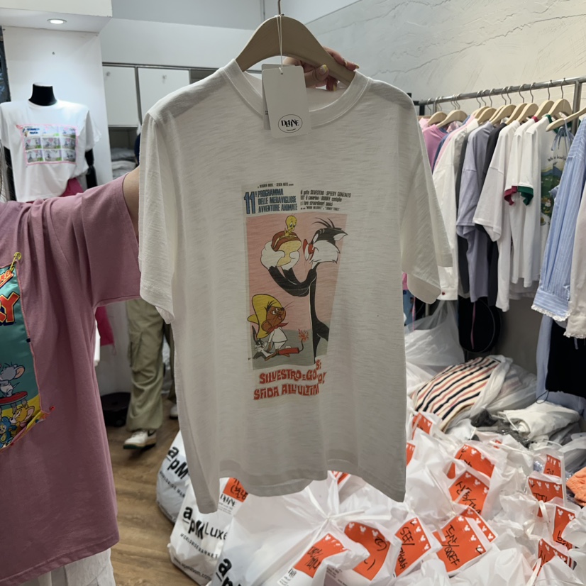 DE LINE韓國㊣直郵東大門代購女裝新款休閑人氣推薦時尚T恤DE LINET恤
