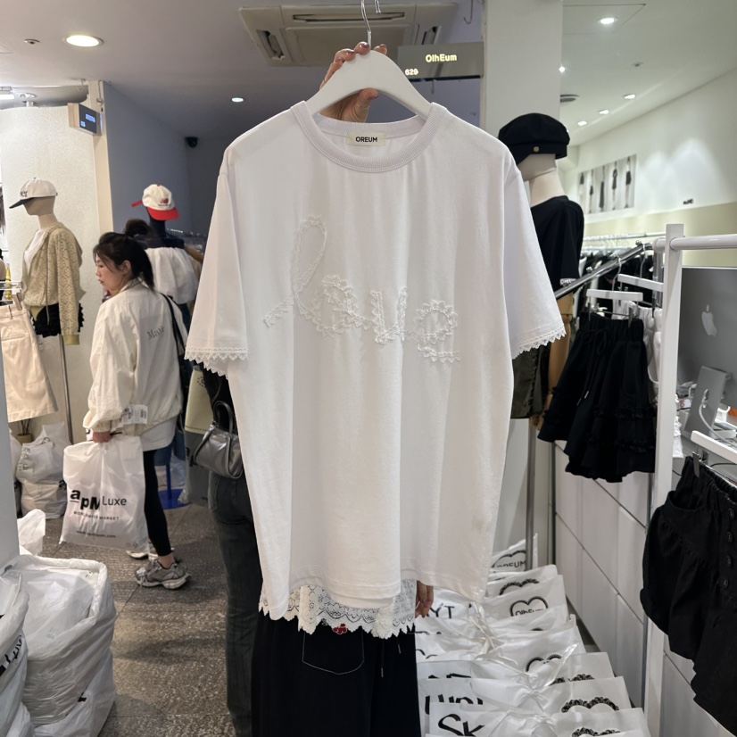 OREUM韓國㊣直郵東大門代購女裝新款休閑推薦時尚25春夏T恤OREUMT恤圖色3