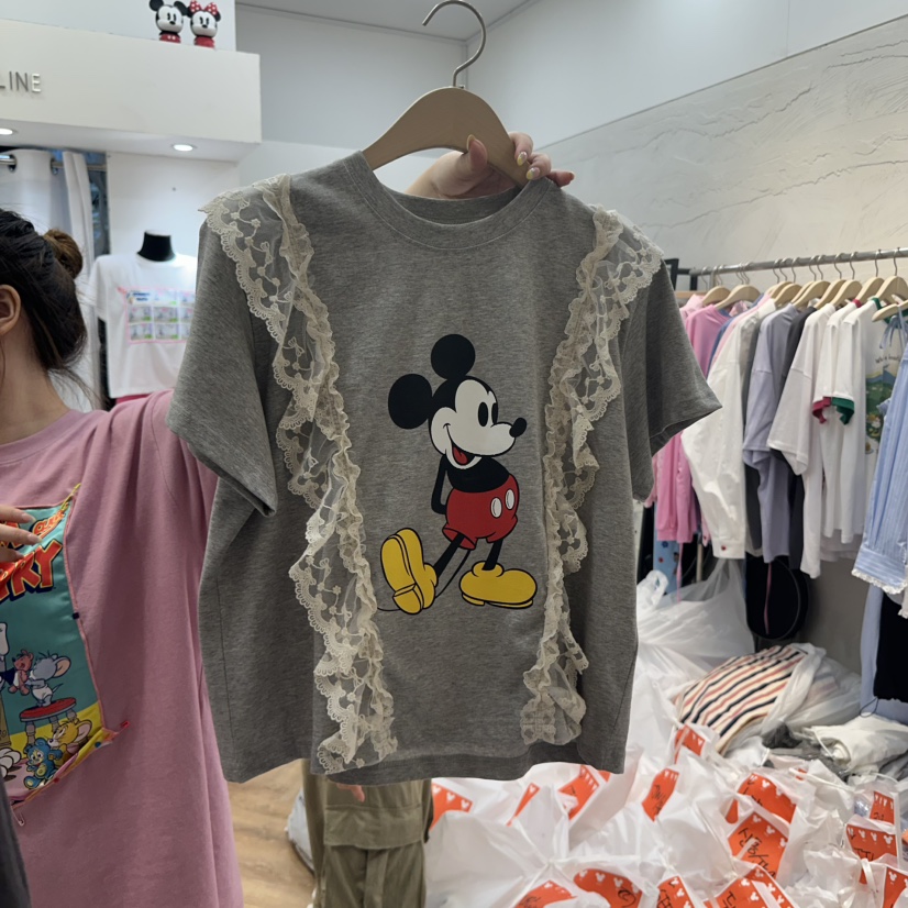 DE LINE直郵韓國代購㊣女裝新品時尚25春夏人氣推薦熱賣T恤DE LINET恤圖色3