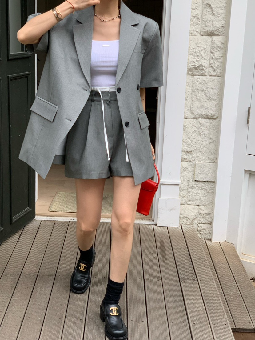 REVE CITE-L韓國直郵㊣東大門實拍女裝新品25春夏休閑短褲REVE CITE-L短褲