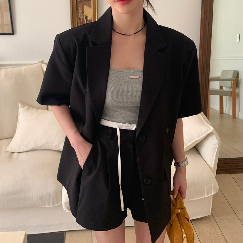 REVE CITE-L韓國直郵㊣東大門實拍女裝新品25春夏休閑短褲REVE CITE-L短褲