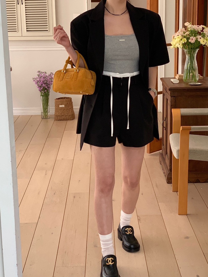 REVE CITE-L韓國直郵㊣東大門實拍女裝新品25春夏休閑短褲REVE CITE-L短褲圖色2