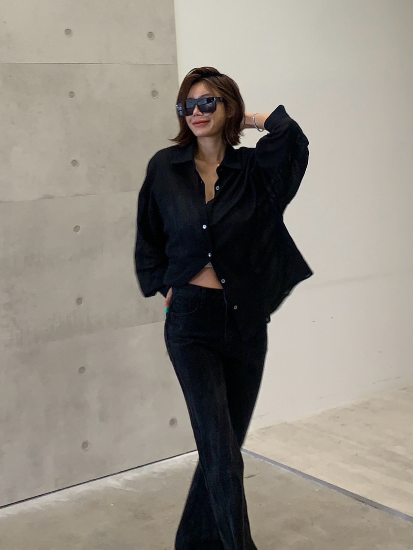 PARIS MATCH直郵韓國代購㊣女裝新品25春夏人氣熱賣牛仔褲PARIS MATCH牛仔褲