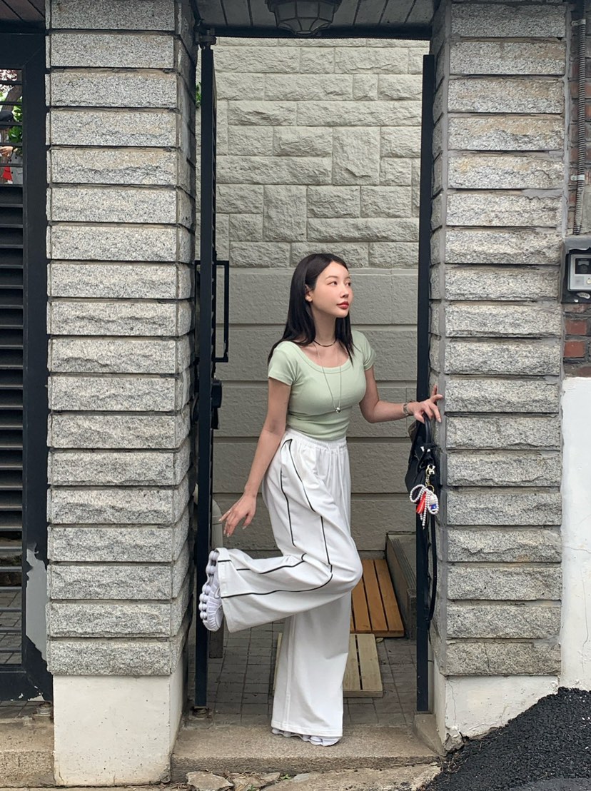REVE CITE-L韓國㊣直郵東大門代購女裝新品時尚休閑休閑褲REVE CITE休閑褲
