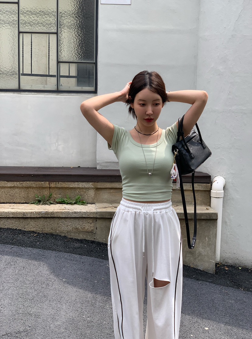 REVE CITE-L韓國㊣直郵東大門代購女裝新品時尚休閑休閑褲REVE CITE休閑褲