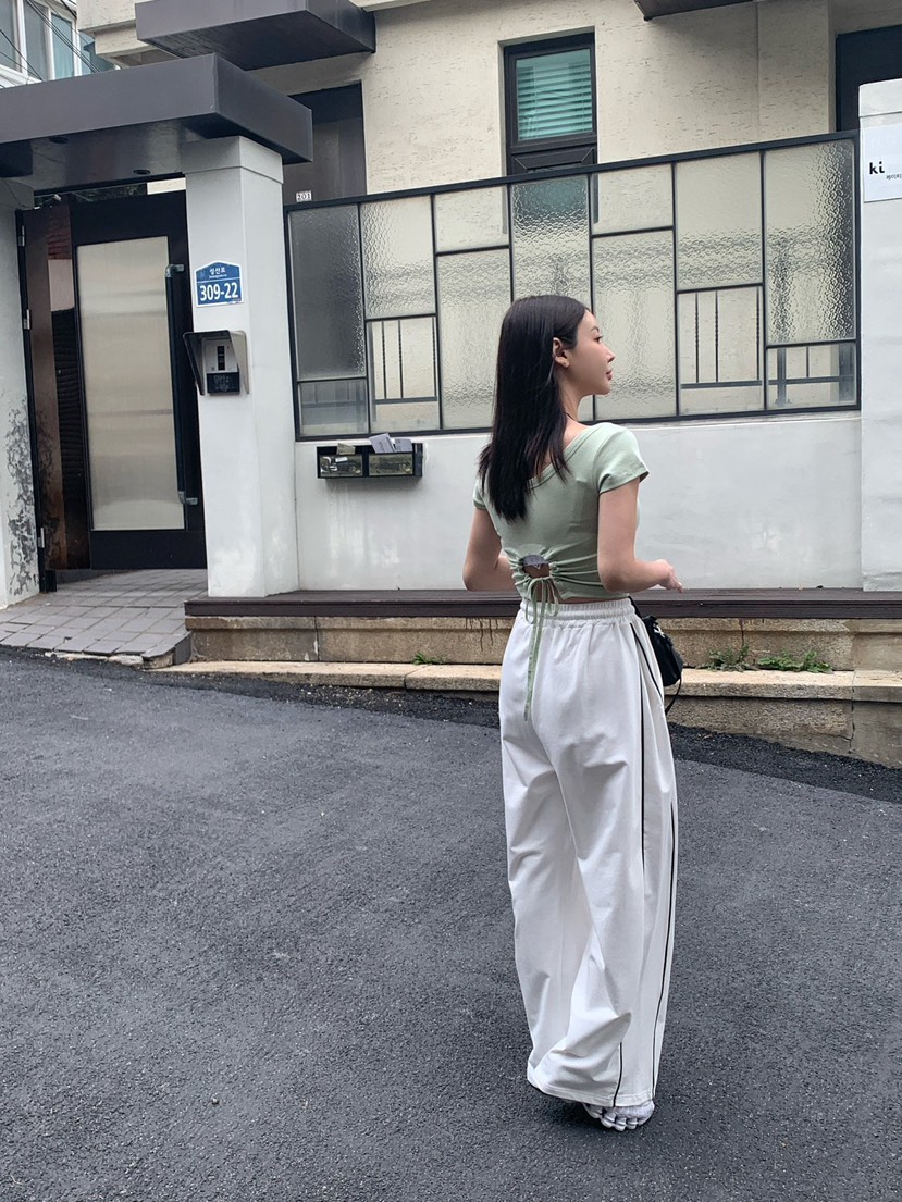 REVE CITE-L韓國㊣直郵東大門代購女裝新品時尚休閑休閑褲REVE CITE休閑褲