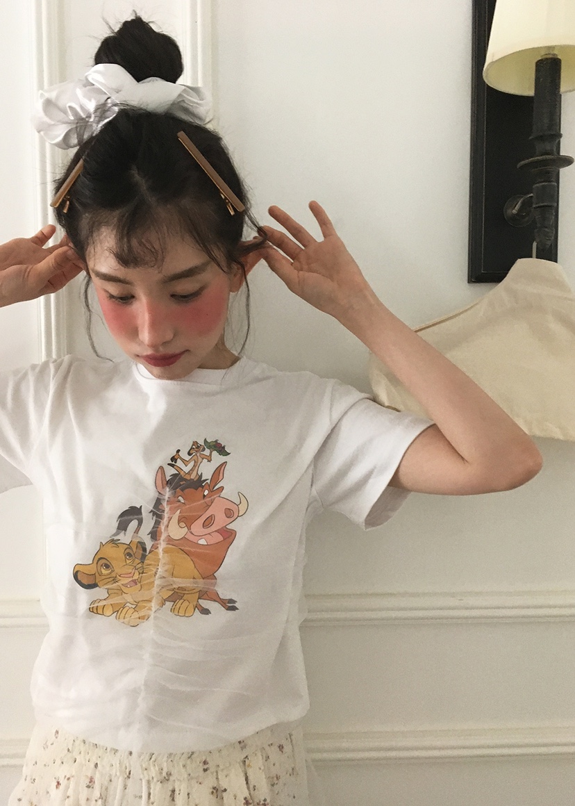 OURWAVE/OUR ROOM韓國直郵㊣女裝新品25春夏人氣推薦休閑T恤Our Wave/Our RoomT恤